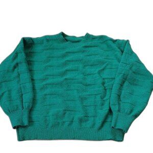 Shein Green Knit Pullover Sweater Size Large